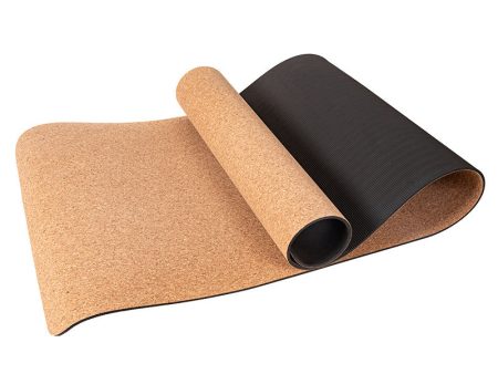 AMYUP 1830x610x5mm Cork + Natural Rubber Yoga Beginner Training Mat Anti-skid Fitness Exercise Pilates Floor Pad Online Hot Sale