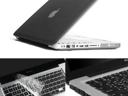 Grey ENKAY HAT PRINCE Matte PC Full Body Case + Keyboard Film + Anti-dust Plugs for MacBook Pro 15.4  A1286 For Cheap