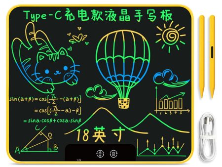 180X 18inch Kids Ultra-thin Digital Graphic Drawing Board Rechargeable LCD Writing Tablet Memo Board, Colorful Handwriting Cheap