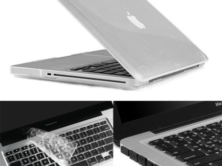 Transparent ENKAY HAT PRINCE Crystal PC Cover  for MacBook Pro 15.4  A1286 + Keyboard Guard Film + Anti-dust Plugs Supply