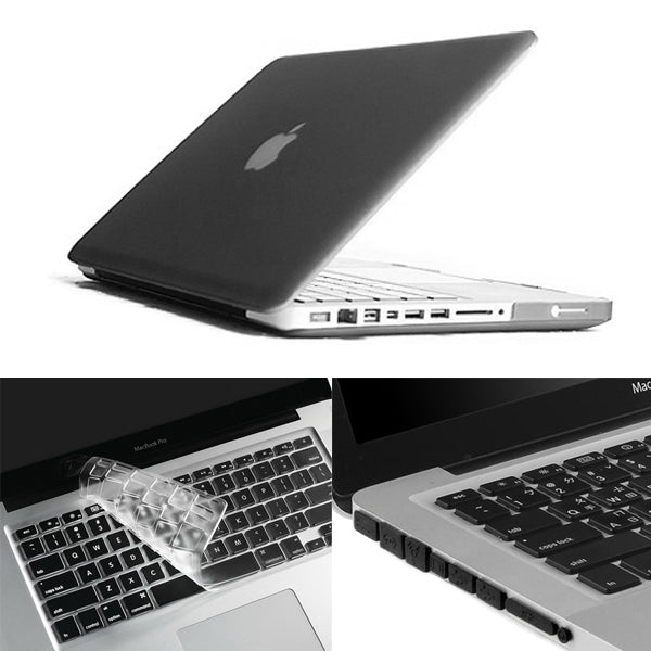 Grey ENKAY HAT PRINCE Matte PC Protective Cover + Keyboard Film + Anti-dust Plugs for MacBook Pro 13.3  A1278 Online Sale