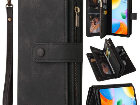 For Xiaomi Redmi 10C KT Multi-Functional Series-2 Wallet Stand Leather Case Multiple Card Slots Zipper Pocket Folio Flip Phone Cover Discount