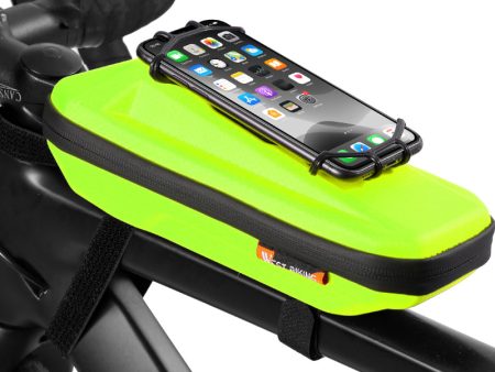 WEST BIKING YP0707263 Cycling EVA Bicycle Waterproof Front Frame Top Tube Handlebar Bag Case with Phone Holder Discount