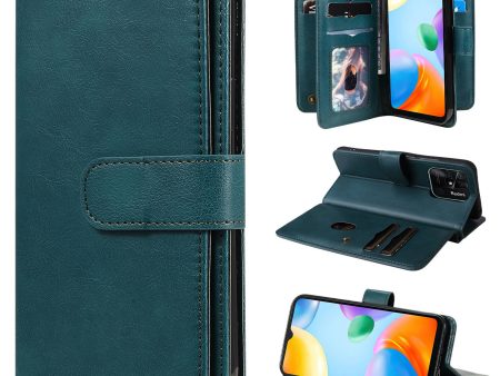 KT Multi-functional Series-1 for Xiaomi Redmi 10C PU Leather Wallet Flip Protective Case Phone Cover with 10 Card Slots and Stand Online Hot Sale