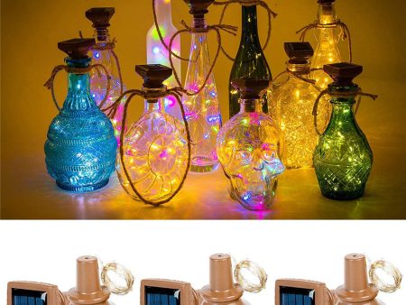 20 LED Bottle Cork Copper-wire Solar Powered Waterproof Decor String Lights Discount