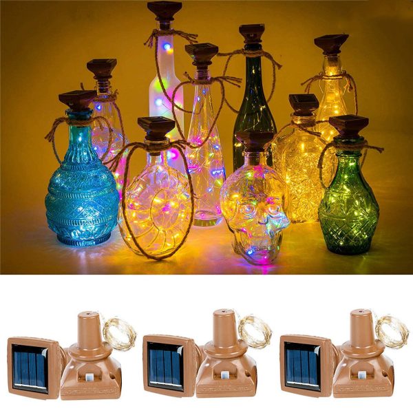 20 LED Bottle Cork Copper-wire Solar Powered Waterproof Decor String Lights Discount