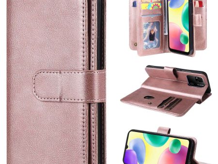 KT Multi-functional Series-1 for Xiaomi Redmi 10A Stand Wallet PU Leather Cover Inner TPU Phone Case with 10 Card Slots Online