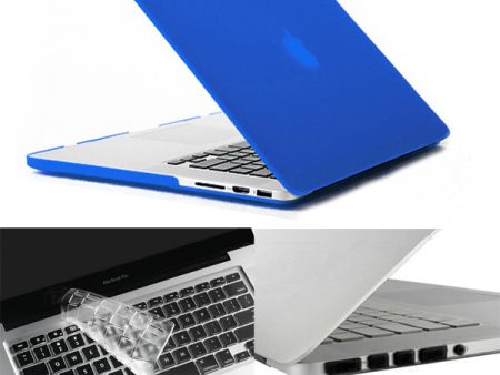 Deep Blue ENKAY HAT PRINCE for MacBook Pro 15.4  w  Retina Display (A1398) Matte PC Shell + Keyboard Film + Anti-dust Plugs Cheap