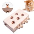 Cat Interactive Toy Cat Funny Hunt Toy Wooden Whack A Mole Mouse Game Puzzle Toy 5 Holes Fashion