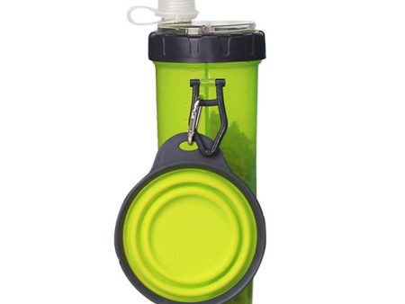 Dog Drinking Water Bottle with Folding Dog Bowl Supply