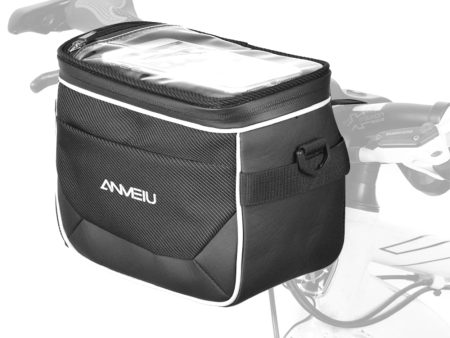 ANMEILU 7020 Bike Handlebar Bag Bicycle Front Bag Pack Messenger Bag 6.5   Cell Phone Storage Bag with Clear Touch Screen and Shoulder Strap Sale