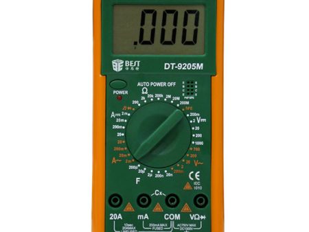 BEST BST-9205M LCD Digital Multimeter Handheld AC DC Tester Device on Sale