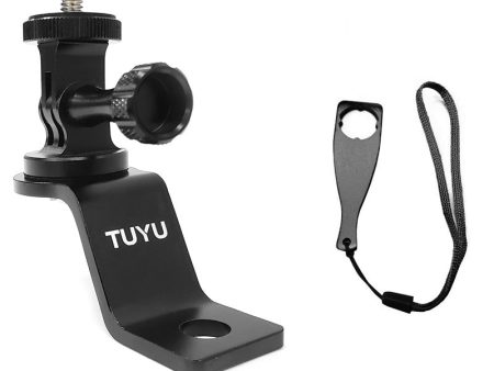 TUYU CNC Aluminum Alloy Motorcycle Rearview Mirror Mount Bracket Action Camera Holder Stent For Cheap