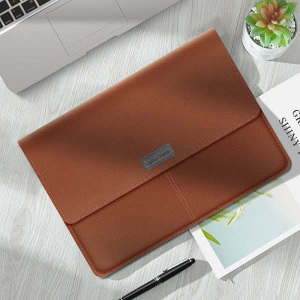 Leather Laptop Tablet Protective Bag Laptop Sleeve for 13 -14  Laptop For Cheap