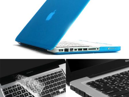 Baby Blue ENKAY HAT PRINCE for MacBook Pro 13.3  A1278 Matte PC Hard Shell + Keyboard Film + Anti-dust Plugs For Sale