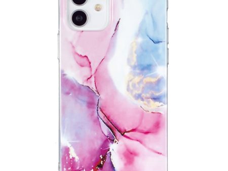 For iPhone 12 mini 5.4 inch IMD Marble Pattern Ultra Slim Phone Case Drop-proof Protective Cover Sale