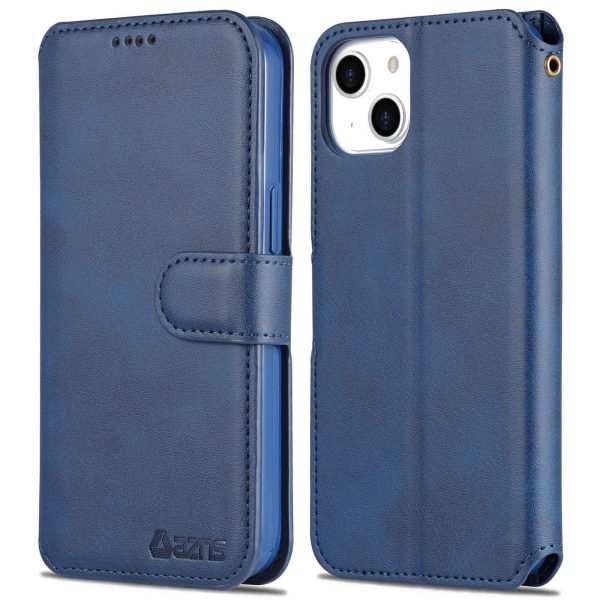 AZNS PU Leather Case for iPhone 14 6.1 inch, Viewing Stand Wallet Magnetic Flip Folio Book Phone Cover on Sale