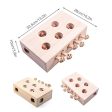 Cat Interactive Toy Cat Funny Hunt Toy Wooden Whack A Mole Mouse Game Puzzle Toy 5 Holes Fashion