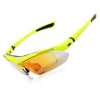 WOLFBIKE BYJ-013 Bicycle Cycling Glasses Sports Sunglasses Anti-UV Polarized Goggles with Interchangeable Lenses Online now