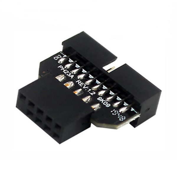 PH23A USB2.0 9Pin Female to USB3.0 19Pin Male Adapter Front Panel Plug-in Connector Converter for Computer Motherboard For Cheap