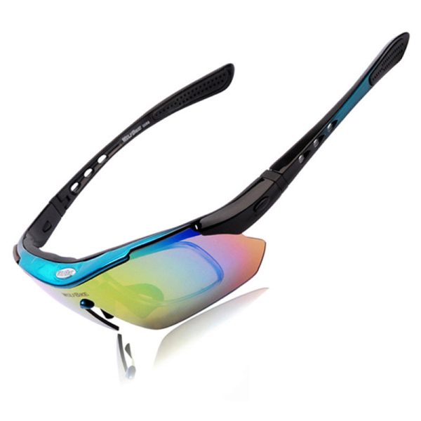 WOLFBIKE BYJ-013 Bicycle Cycling Glasses Sports Sunglasses Anti-UV Polarized Goggles with Interchangeable Lenses Online now