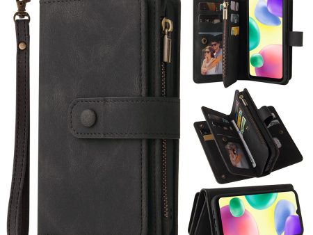 For Xiaomi Redmi 10A KT Multi-Functional Series-2 Skin-touch PU Leather Wallet Stand Phone Case with Multiple Card Slots and Zipper Pocket Fashion