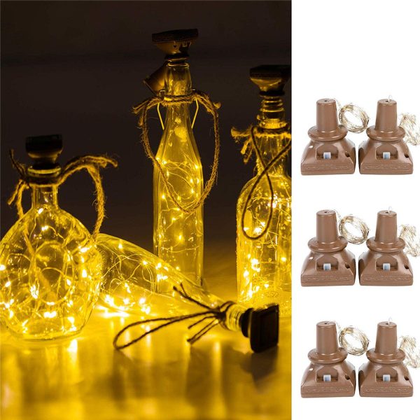 20 LED Bottle Cork Copper-wire Solar Powered Waterproof Decor String Lights Discount