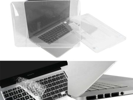 White ENKAY HAT PRINCE for MacBook Pro 13.3  A1425 Retina Display Crystal PC Cover + Keyboard Film + Anti-dust Plugs For Discount