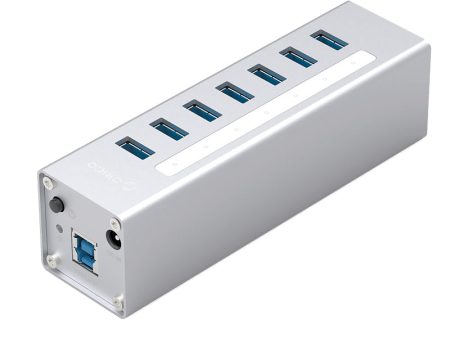 ORICO A3H7-SV Aluminum Alloy 7 Port USB3.0 Hub Hot on Sale