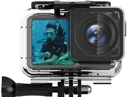 AGDY36 Square Mouth Style Underwater Sports Camera Diving Shell Protective Waterproof Housing Case for DJI Osmo Action Online Sale