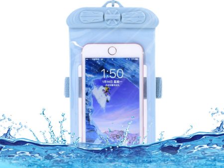 T-35N 5.2-6.44 Inches Cell Phone Bag Waterproof Universal Beach Pool Swimming Phone Pouch with Strap, Size L Hot on Sale