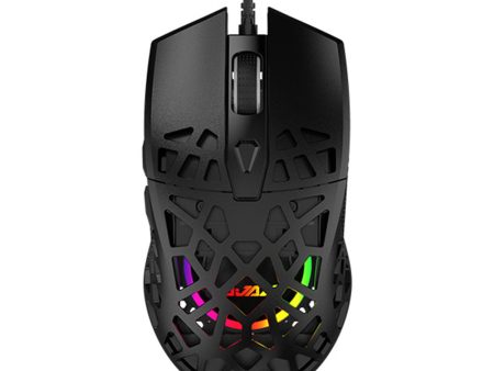 AJAZZ AJ339 12400 DPI PAW3327 Sensor RGB Backlight Ergonomic Honeycomb Design USB Wired Gaming Mouse For Sale