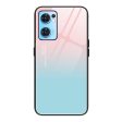 For Oppo Reno7 5G (Global) Pattern Printing Anti-fall Phone Case Well Protection Tempered Glass+PC+TPU Phone Cover For Cheap