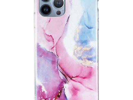 Protective Phone Case for iPhone 13 Pro Max 6.7 inch, Marble Pattern IMD Flexible TPU Back Cover Online now