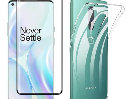 TPU Cover Phone Case + Tempered Glass Screen Protector for OnePlus 8 on Sale