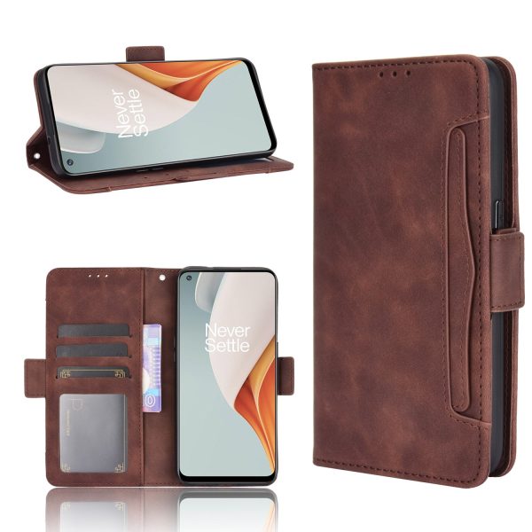 Multiple Card Slots Leather Wallet Mobile Phone Case for OnePlus Nord N100 For Cheap