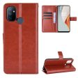 Crazy Horse Wallet Stand Leather Shell with Strap for OnePlus Nord N100 Cell Phone Accessory Online Hot Sale