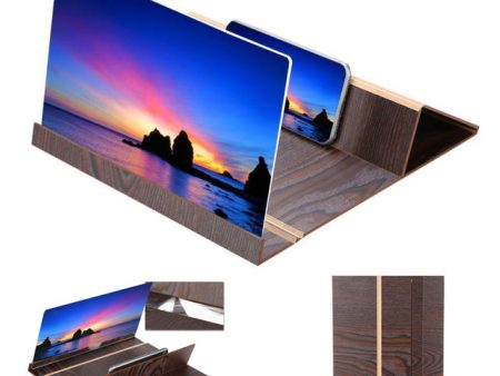 12-inch High Definition Wooden Mobile Video Screen Magnifier with Stand For Discount