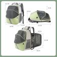 LDLC QS-067 Contrasting Color Pet Backpack Breathable Dog Cat Shoulders Bag Outdoor Travel Pet Carrier Hot on Sale