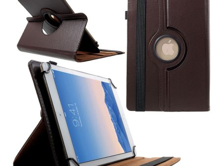 360 Degree Rotary Litchi Leather Stand Cover for 9-10 inch Tablets, Size: 24-26cm x 16-18.5cm Sale