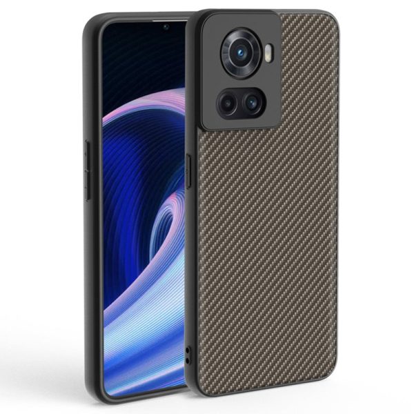 For OnePlus 10R 5G Ace 5G Ultra Slim Anti-slip Carbon Fiber Texture Phone Case Shockproof Defender Protective Phone Cover Supply