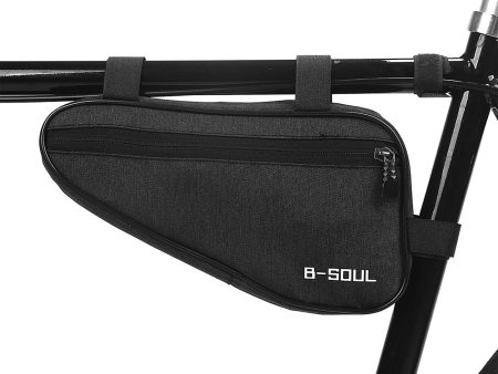 B-SOUL 1.5L Bike Storage Bag Handlebar Bag Triangle Saddle Frame Pouch for Cycling on Sale