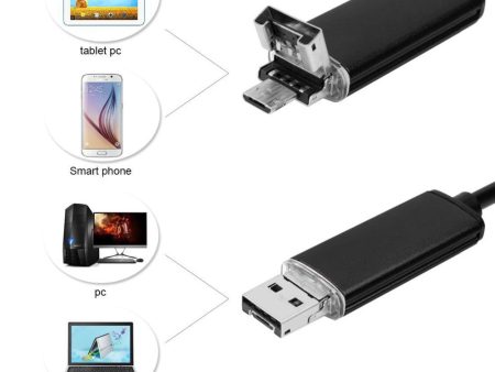 AN99 2-in-1 10M 8mm 8-LED HD 2.0MP 720P Endoscope Micro USB Android Phone Computer Inspection Wire Camera Cheap