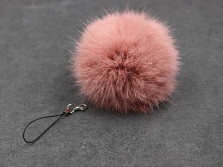 Car Pendant Keychain Faux Fur Hair Ball Key Chain Pendant Toy for Cell Phone Hot on Sale