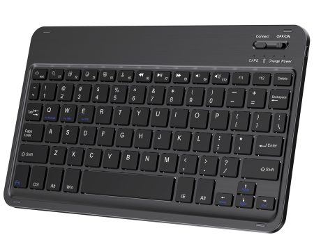 10 Inches Brushed Surface Bluetooth 5.0 Wireless Keyboard 180mAh Seven Colors Backlights Changeable for Smartphones Tablets Laptops For Cheap