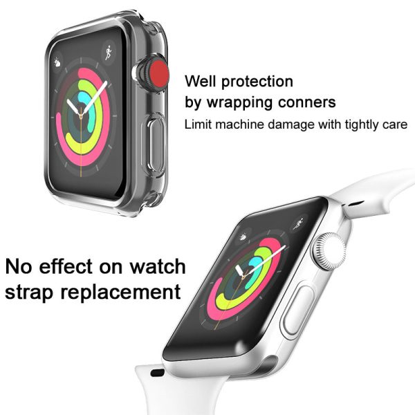 IMAK UX-3 Series for Apple Watch Series 3 2 1 38mm Soft Shell Case [Hollow Front Version] Online now