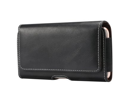 Men PU Leather Cross Matte Classic Waist-hanging for 6.4 6.5 6.9-inch Phone Case Sale