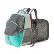 LDLC QS-067 Contrasting Color Pet Backpack Breathable Dog Cat Shoulders Bag Outdoor Travel Pet Carrier Hot on Sale