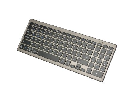 168 2.4G+Dual Bluetooth 95-Key Two Zones Battery Operated Wireless Keyboard for Apple Android Windows For Sale