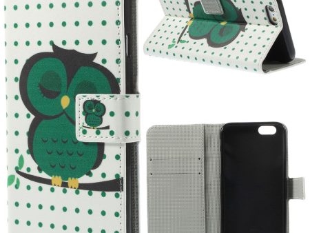 Polka Dots & Owl Leather Wallet Stand Cover for iPhone 6s   6 4.7 inch Online